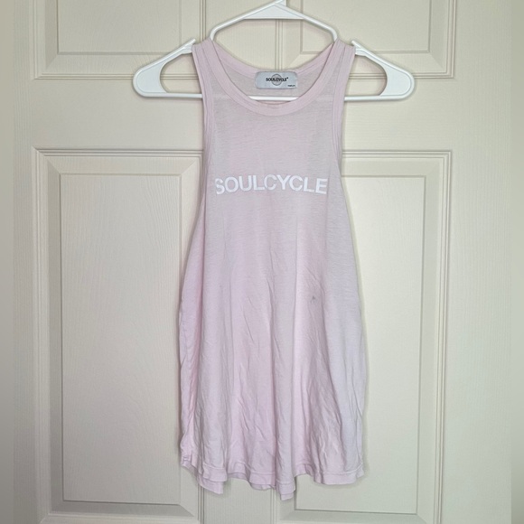soulcycle Tops - Pink soulcycle racerback tank soft cotton medium